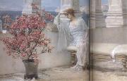 Alma-Tadema, Sir Lawrence Her Eyes Are with her Thoughts and They Are Far Away (mk23) Spain oil painting artist
